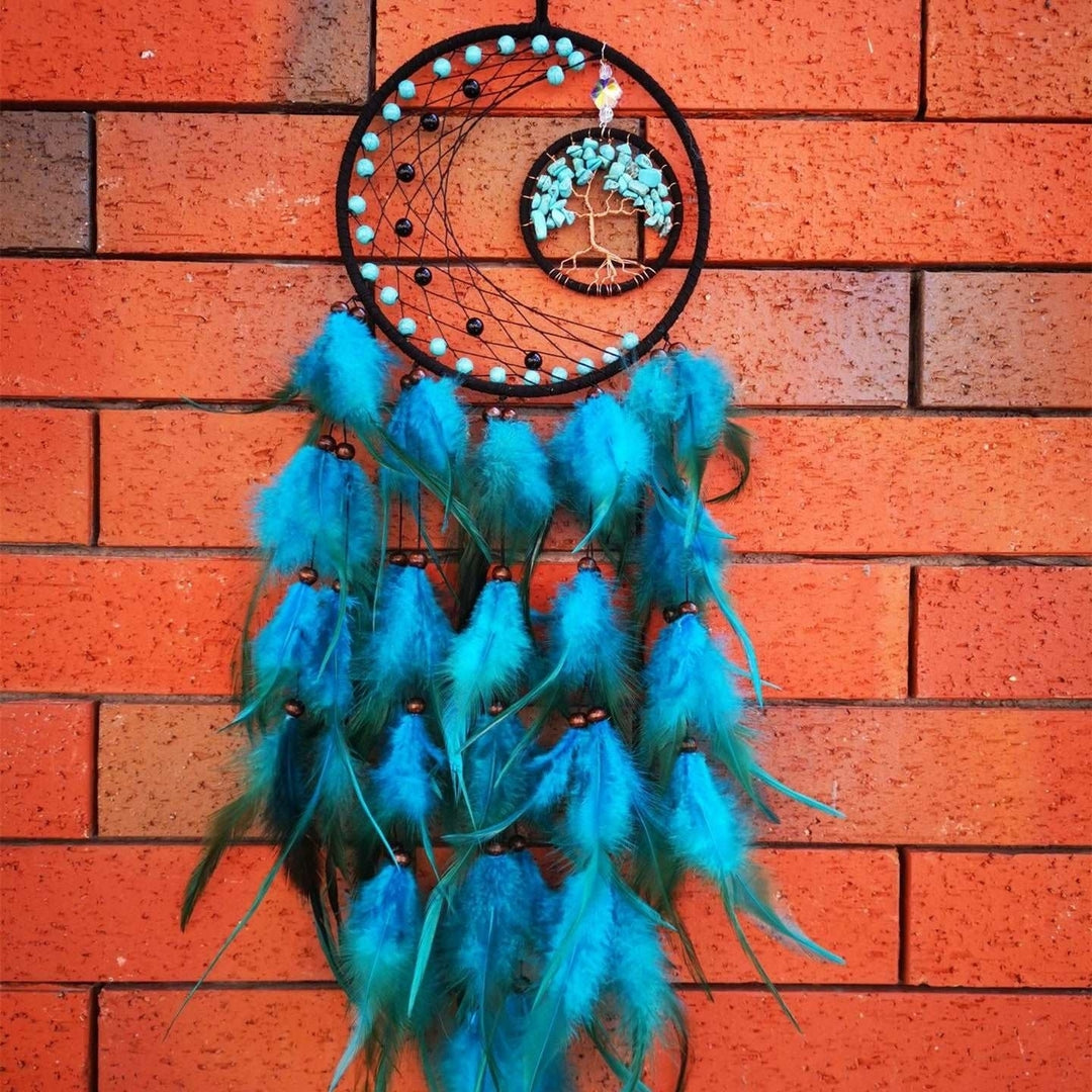 Tree Of Life Feather  Dream Catcher Wall Mount Image 4