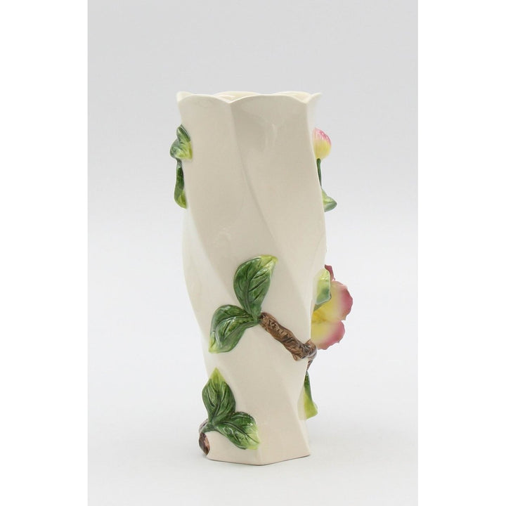 Ceramic Rose Flower Vase 8 Inch  or Her Elegant Design Image 4