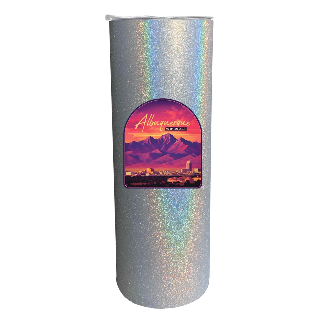 Alburqueque Mexico Design B Souvenir 20 oz Insulated Stainless Steel Skinny Tumbler Image 4