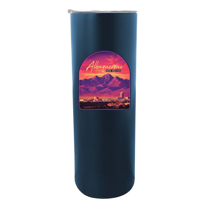 Alburqueque Mexico Design B Souvenir 20 oz Insulated Stainless Steel Skinny Tumbler Image 1