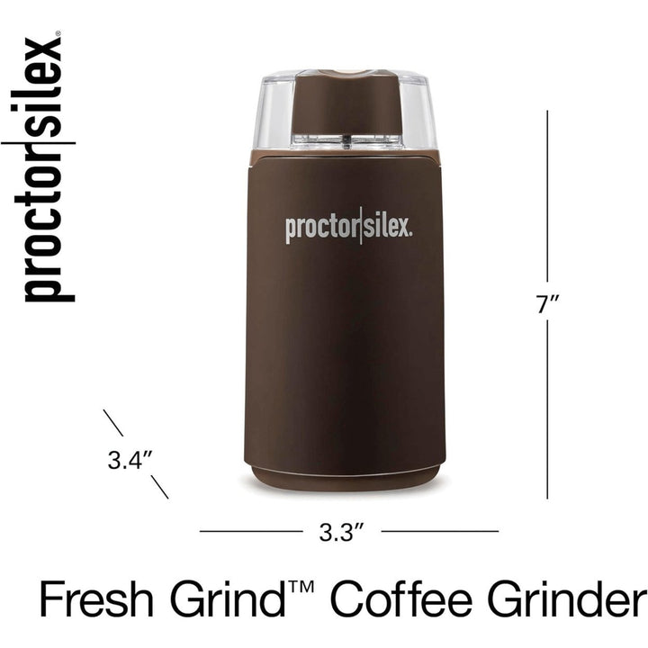 Proctor Silex Fresh Grind Electric Coffee Spice Grinder 80300PS Stainless Steel Image 4