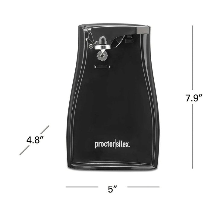 Proctor Silex Power Can Opener with Knife Sharpener Black Model 75217PS Image 4