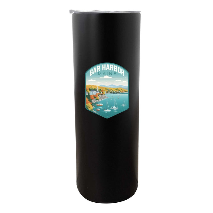 Bar Harbor Maine Design A Souvenir 20 oz Insulated Stainless Steel Skinny Tumbler Image 3