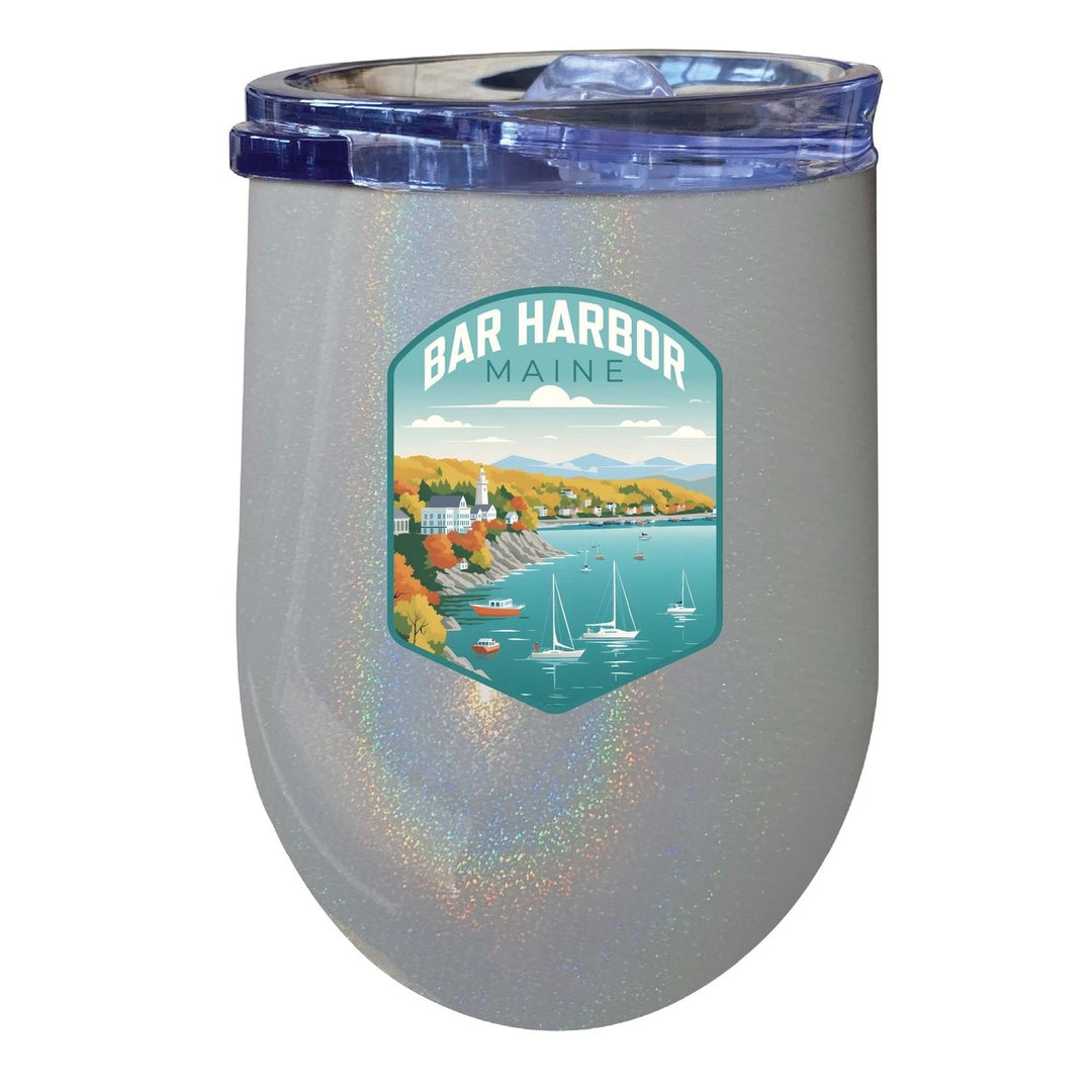 Bar Harbor Maine Design A Souvenir 12 oz Insulated Wine Stainless Steel Tumbler Image 4