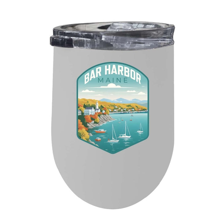 Bar Harbor Maine Design A Souvenir 12 oz Insulated Wine Stainless Steel Tumbler Image 6