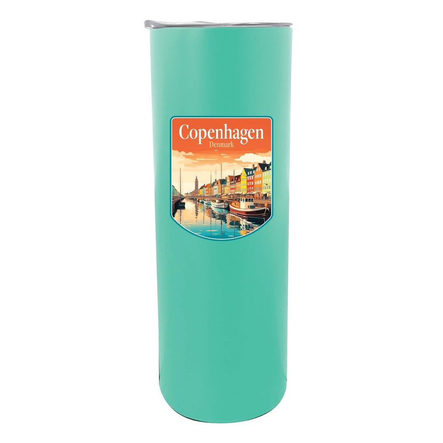 Copenhagen Denmark Design A Souvenir 20 oz Insulated Stainless Steel Skinny Tumbler Image 1