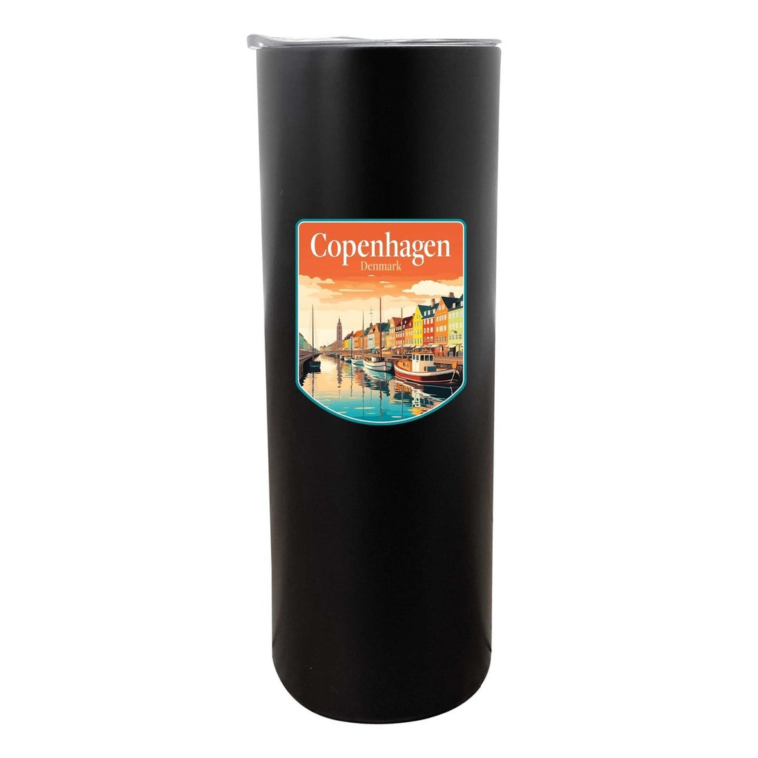 Copenhagen Denmark Design A Souvenir 20 oz Insulated Stainless Steel Skinny Tumbler Image 6