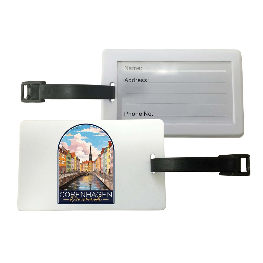 Copenhagen Denmark Design B Souvenir Luggage Tag Image 1