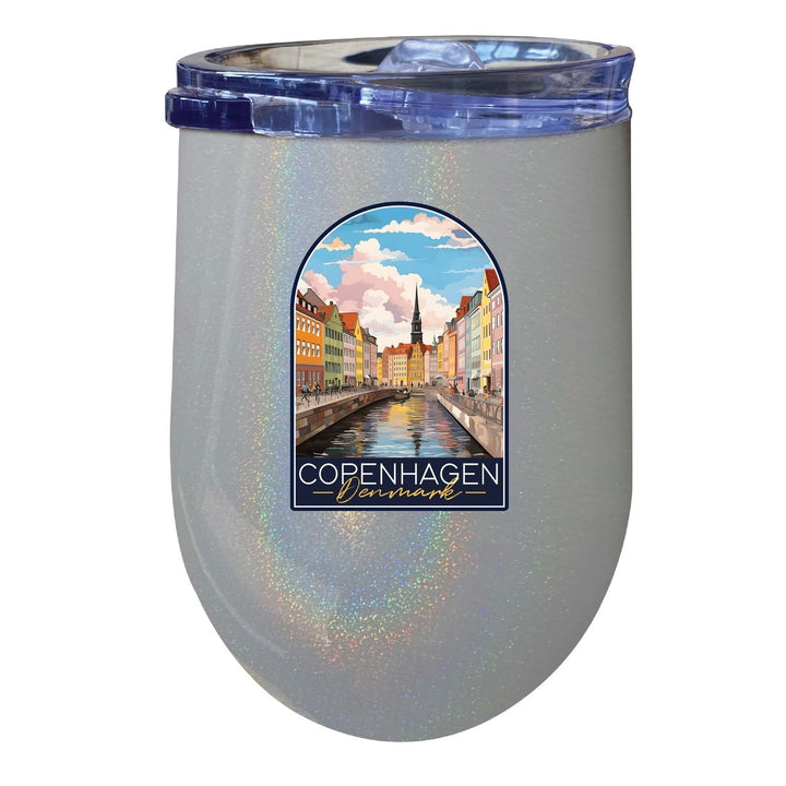 Copenhagen Denmark Design B Souvenir 12 oz Insulated Wine Stainless Steel Tumbler Image 4