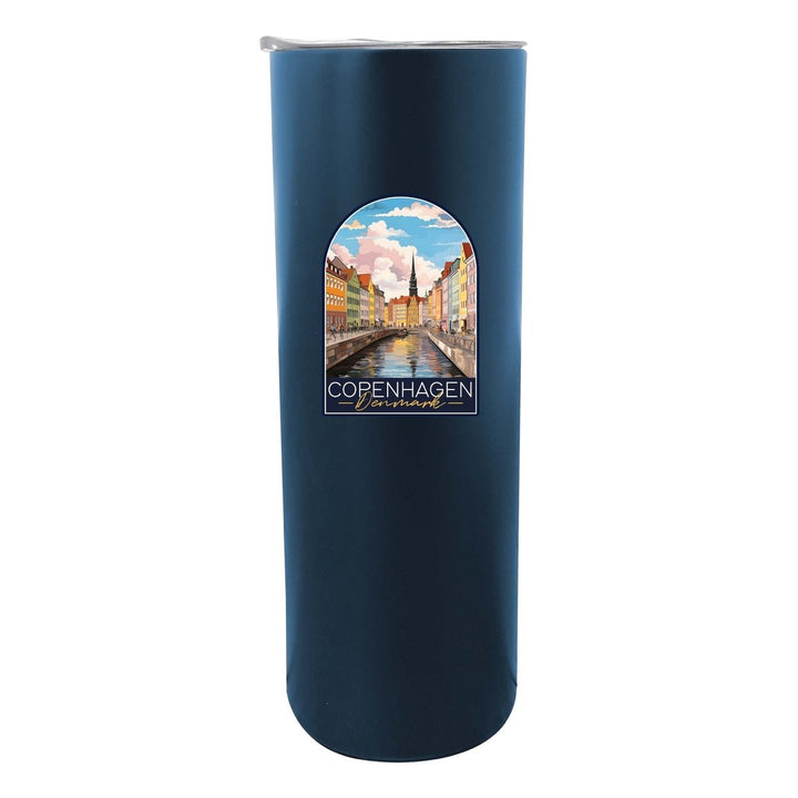 Copenhagen Denmark Design B Souvenir 20 oz Insulated Stainless Steel Skinny Tumbler Image 4