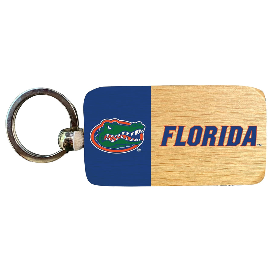 Florida Gators 2.5 x 1-Inch Wooden Keychain Officially Licensed Collegiate Product Image 1