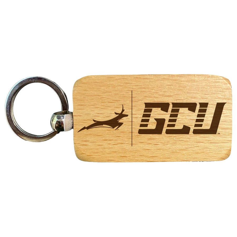 Grand Canyon University Lopes 2.5 x 1-Inch Engraved Wooden Keychain Officially Licensed Collegiate Product Image 1