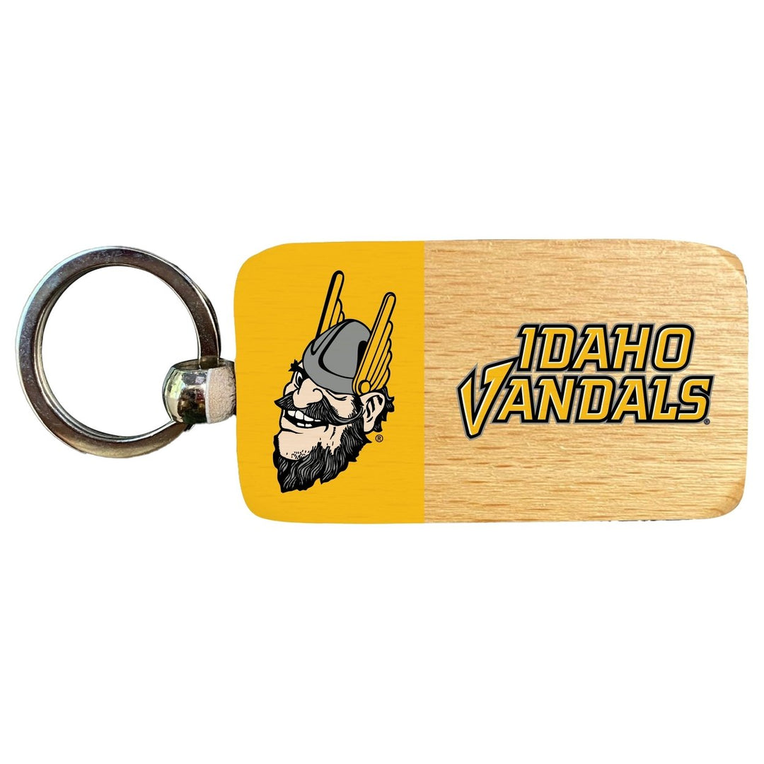 Idaho Vandals 2.5 x 1-Inch Wooden Keychain Officially Licensed Collegiate Product Image 1