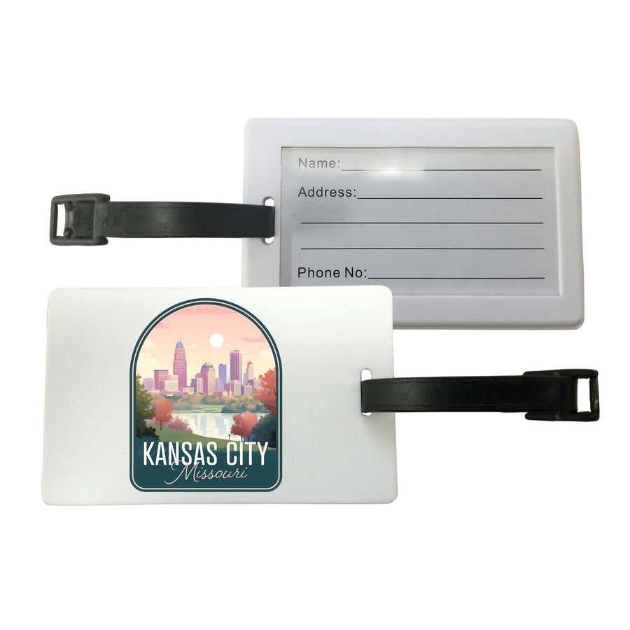 Kansas City Missouri Design B Souvenir Luggage Tag Image 1