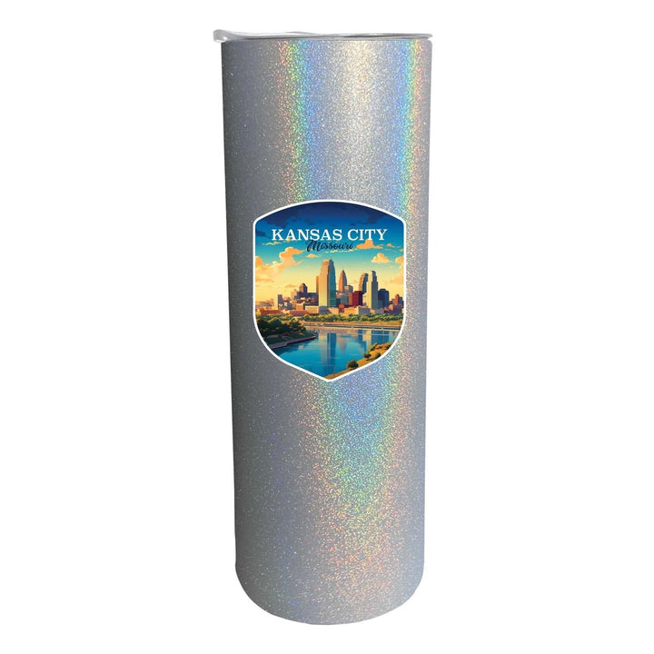 Kansas City Missouri Design A Souvenir 20 oz Insulated Stainless Steel Skinny Tumbler Image 1