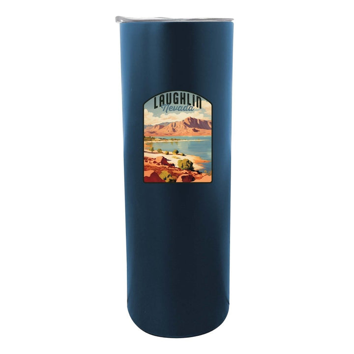 Laughlin Nevada Design B Souvenir 20 oz Insulated Stainless Steel Skinny Tumbler Image 1