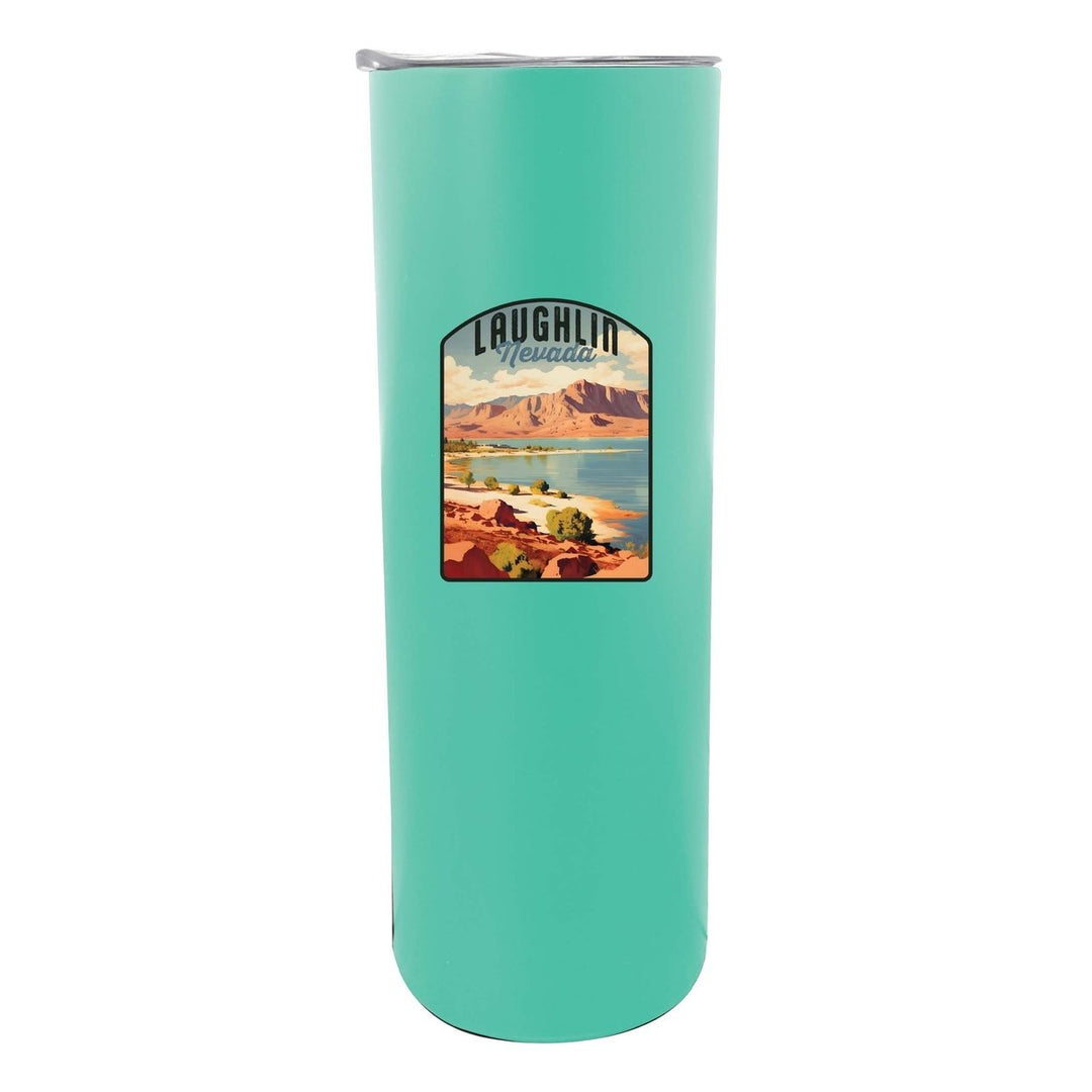 Laughlin Nevada Design B Souvenir 20 oz Insulated Stainless Steel Skinny Tumbler Image 6