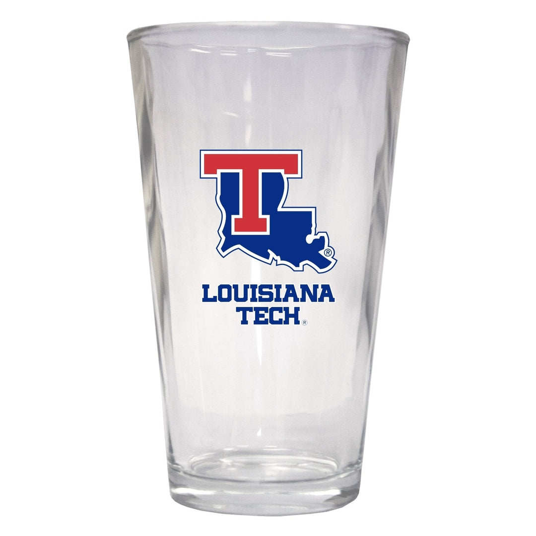 Louisiana Tech Bulldogs 16 oz Pint Glass Officially Licensed Collegiate Product Image 1