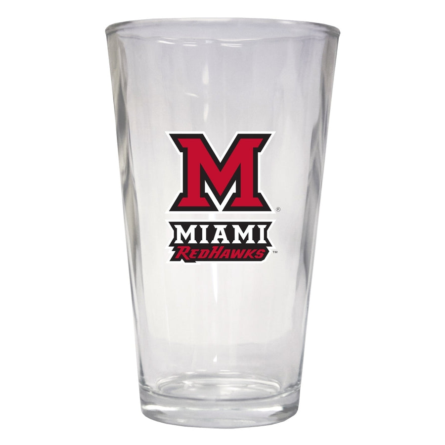 Miami of Ohio 16 oz Pint Glass Officially Licensed Collegiate Product Image 1