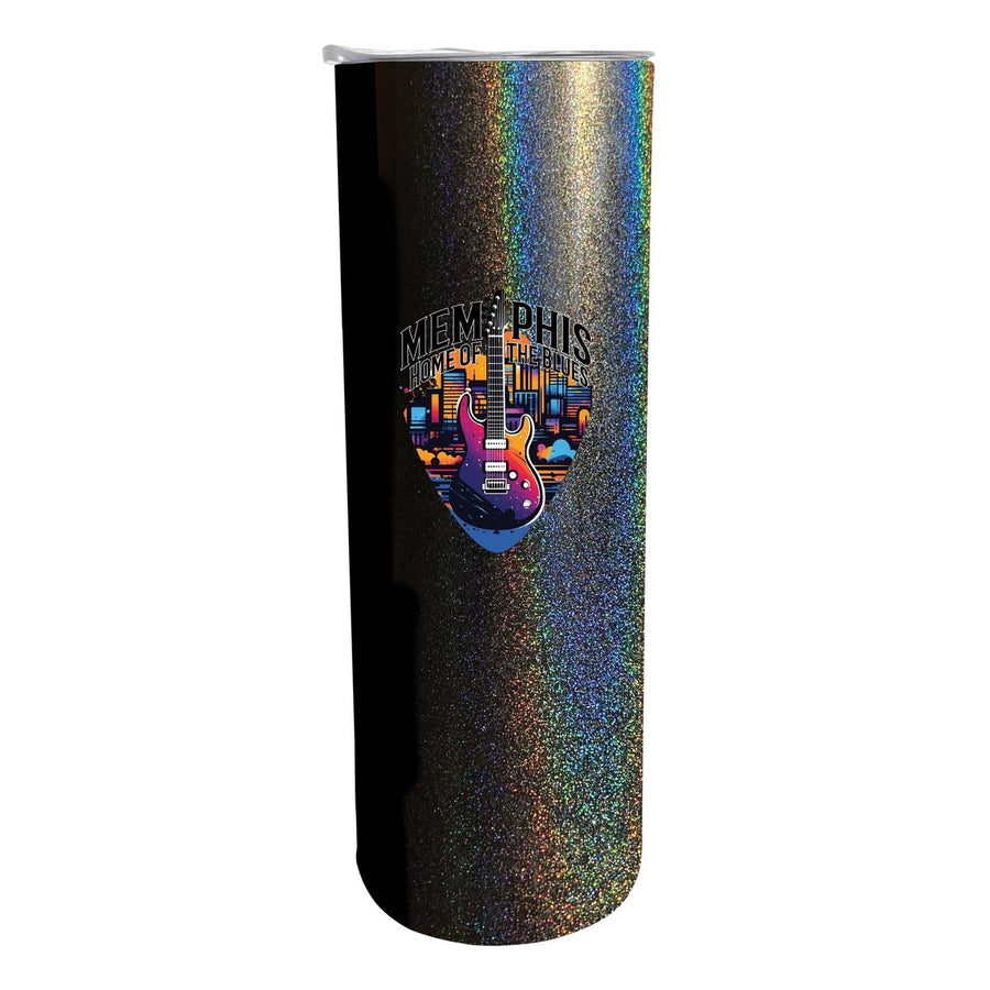 Memphis Tennessee Design B Souvenir 20 oz Insulated Stainless Steel Skinny Tumbler Image 1