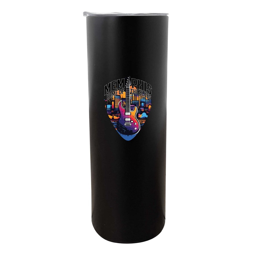 Memphis Tennessee Design B Souvenir 20 oz Insulated Stainless Steel Skinny Tumbler Image 1