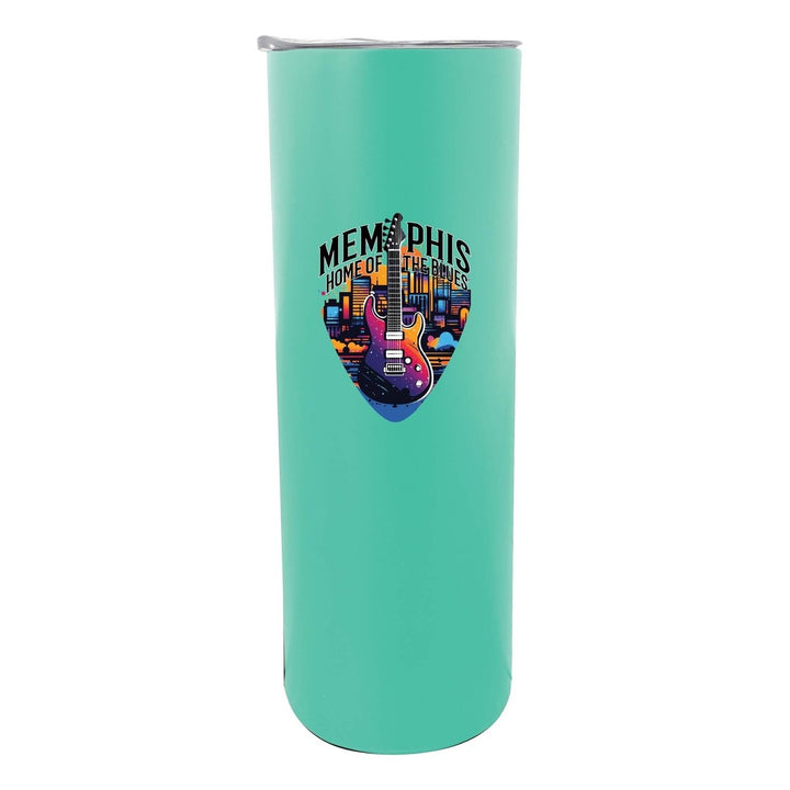 Memphis Tennessee Design B Souvenir 20 oz Insulated Stainless Steel Skinny Tumbler Image 6