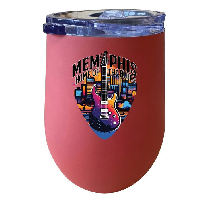 Memphis Tennessee Design B Souvenir 12 oz Insulated Wine Stainless Steel Tumbler Image 6