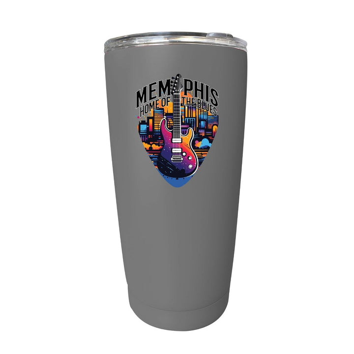 Memphis Tennessee Design B Souvenir 16 oz Stainless Steel Insulated Tumbler Image 3