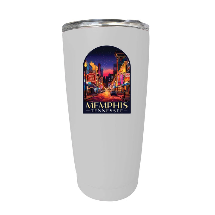 Memphis Tennessee Design C Souvenir 16 oz Stainless Steel Insulated Tumbler Image 7