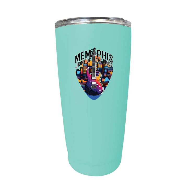 Memphis Tennessee Design B Souvenir 16 oz Stainless Steel Insulated Tumbler Image 8