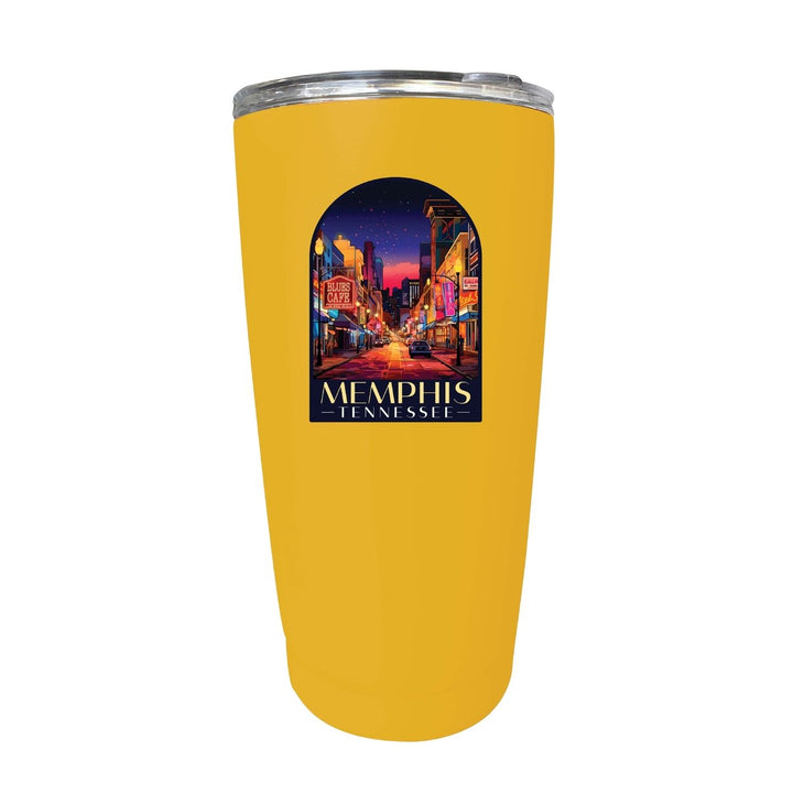 Memphis Tennessee Design C Souvenir 16 oz Stainless Steel Insulated Tumbler Image 8