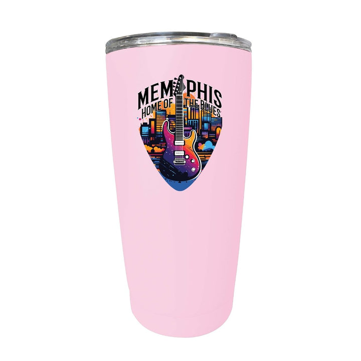 Memphis Tennessee Design B Souvenir 16 oz Stainless Steel Insulated Tumbler Image 9