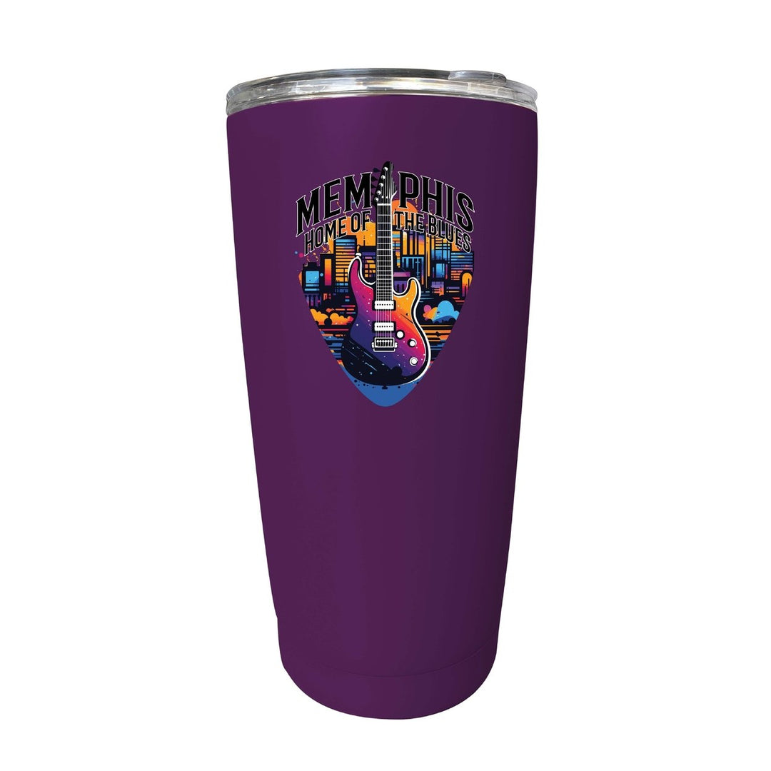 Memphis Tennessee Design B Souvenir 16 oz Stainless Steel Insulated Tumbler Image 10