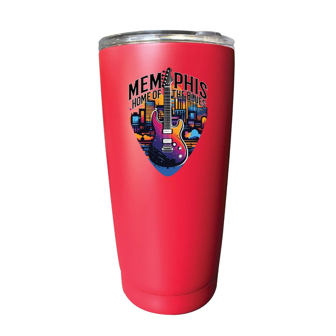 Memphis Tennessee Design B Souvenir 16 oz Stainless Steel Insulated Tumbler Image 11