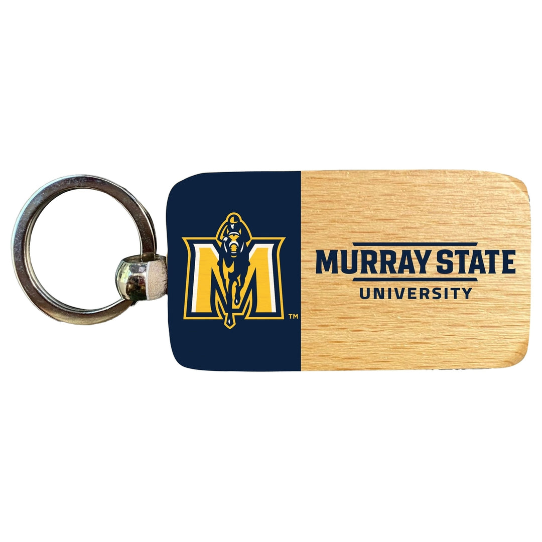 Murray State University 2.5 x 1-Inch Wooden Keychain Officially Licensed Collegiate Product Image 1