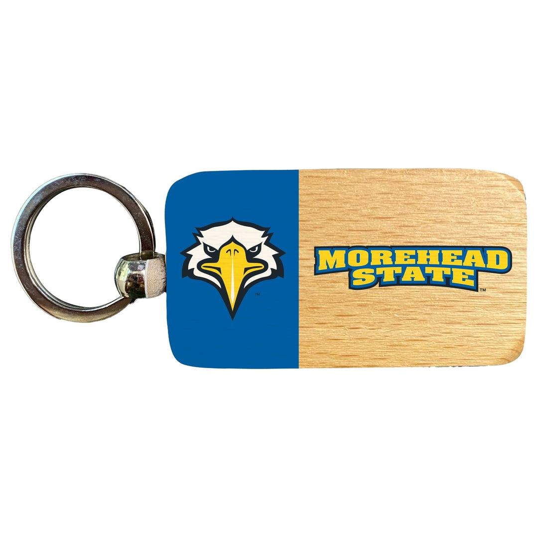 Morehead State University 2.5 x 1-Inch Wooden Keychain Officially Licensed Collegiate Product Image 1