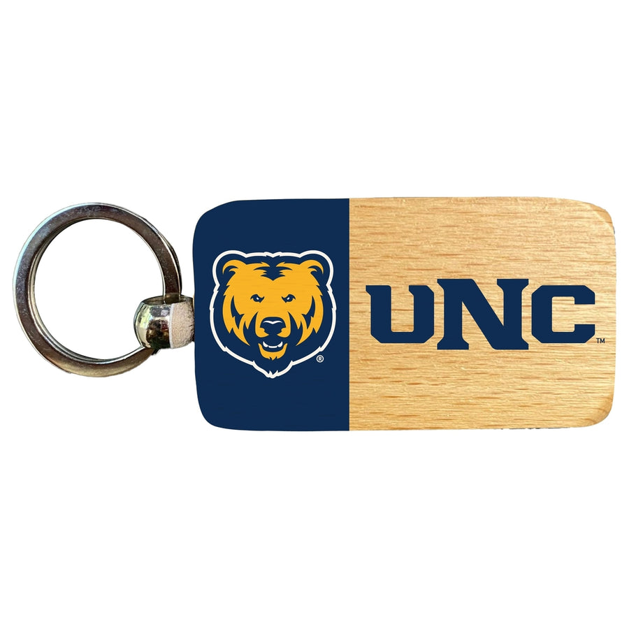 Northern Colorado Bears 2.5 x 1-Inch Wooden Keychain Officially Licensed Collegiate Product Image 1