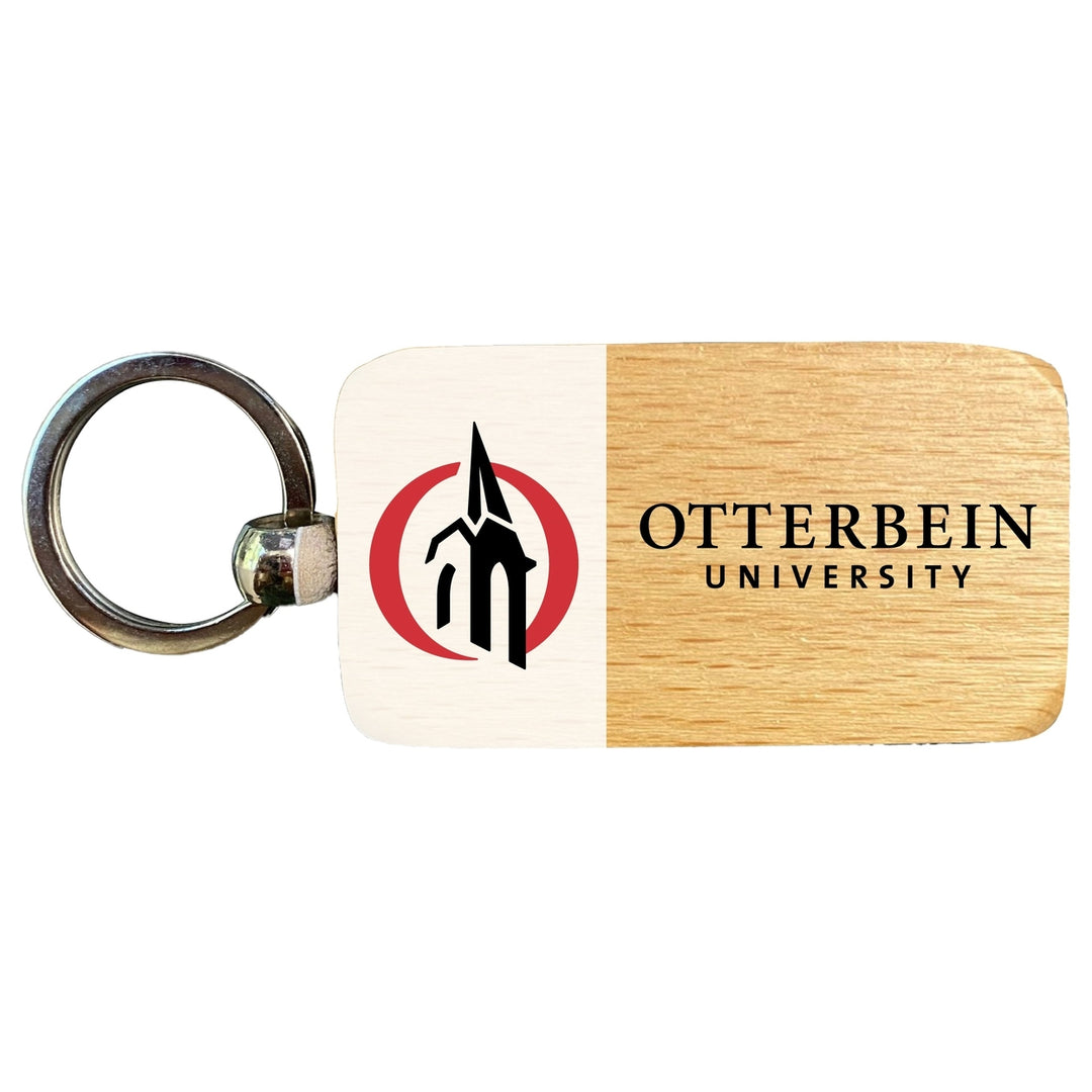 Otterbein University 2.5 x 1-Inch Wooden Keychain Officially Licensed Collegiate Product Image 1