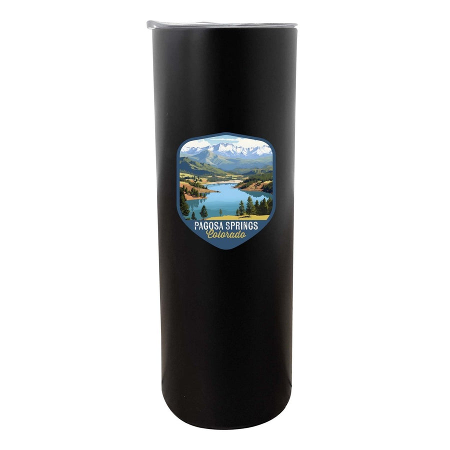 Pagosa Springs Colorado Design B Souvenir 20 oz Insulated Stainless Steel Skinny Tumbler Image 1