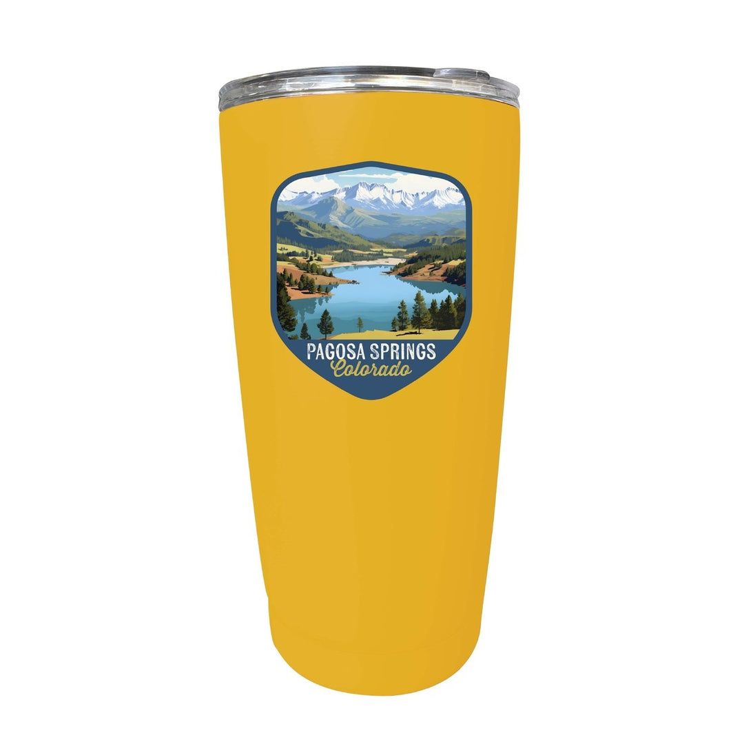 Pagosa Springs Colorado Design B Souvenir 16 oz Stainless Steel Insulated Tumbler Image 2