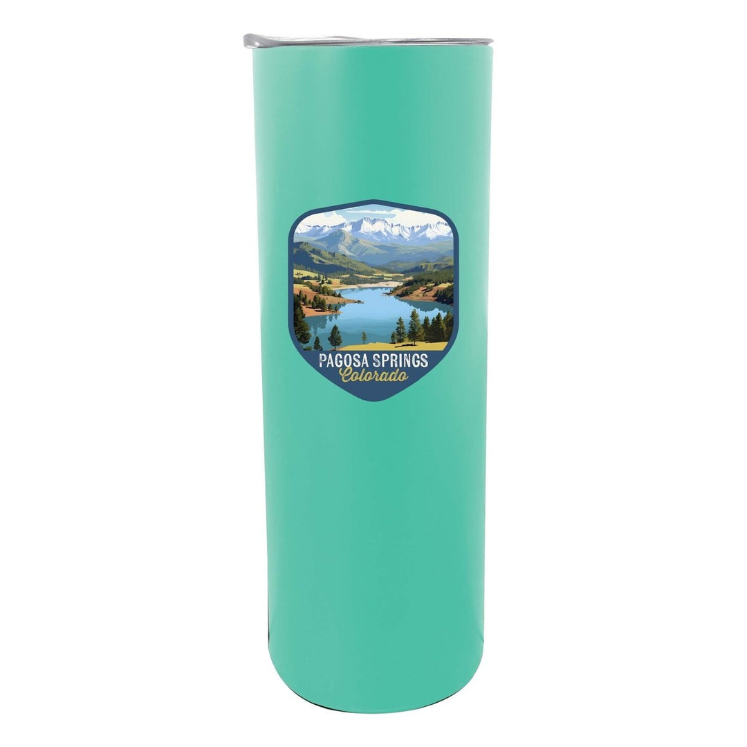 Pagosa Springs Colorado Design B Souvenir 20 oz Insulated Stainless Steel Skinny Tumbler Image 3