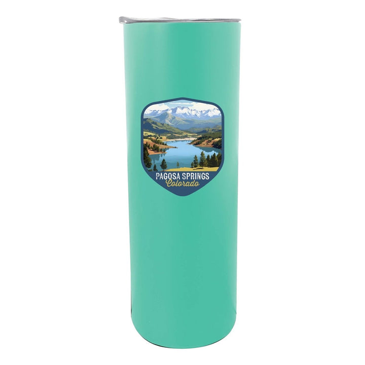 Pagosa Springs Colorado Design B Souvenir 20 oz Insulated Stainless Steel Skinny Tumbler Image 3