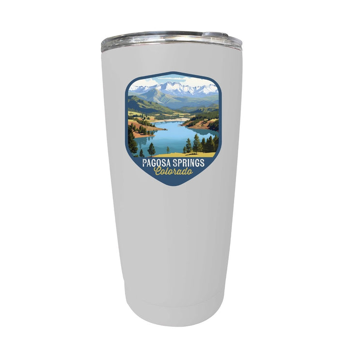 Pagosa Springs Colorado Design B Souvenir 16 oz Stainless Steel Insulated Tumbler Image 1