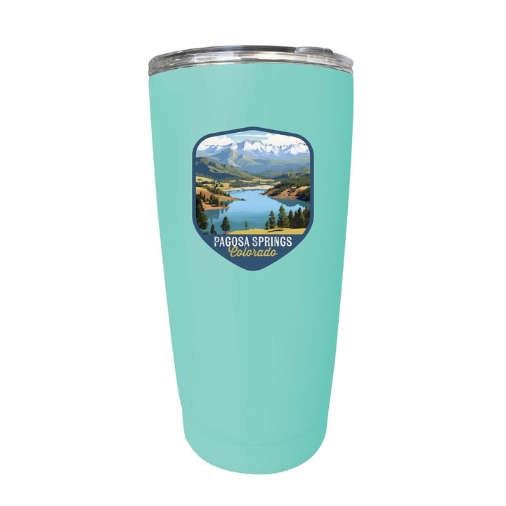 Pagosa Springs Colorado Design B Souvenir 16 oz Stainless Steel Insulated Tumbler Image 4