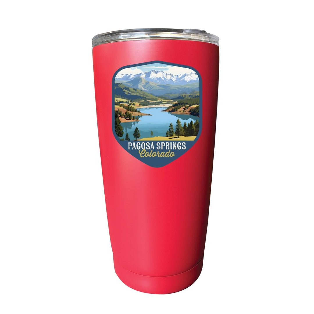 Pagosa Springs Colorado Design B Souvenir 16 oz Stainless Steel Insulated Tumbler Image 6