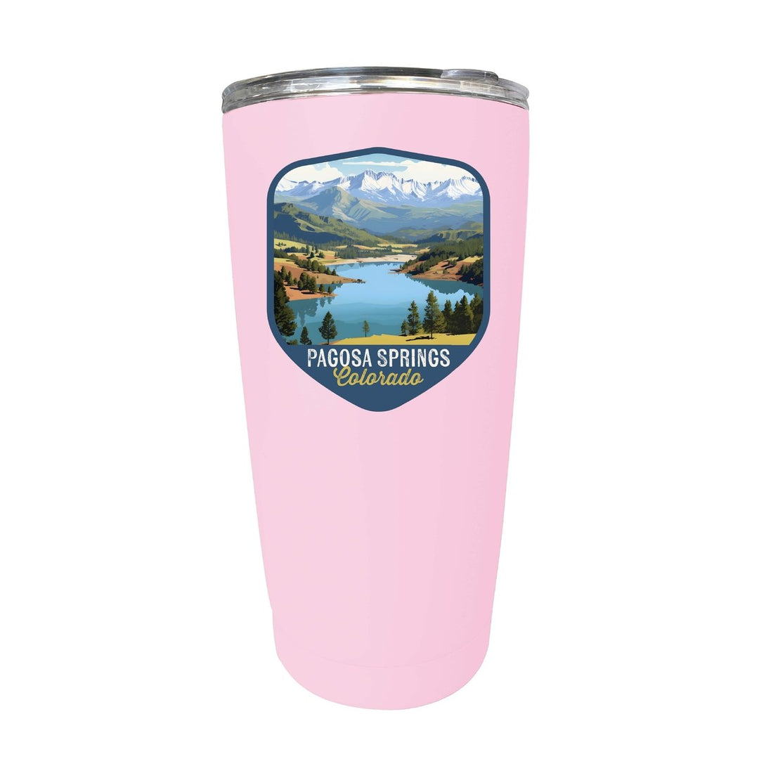 Pagosa Springs Colorado Design B Souvenir 16 oz Stainless Steel Insulated Tumbler Image 1