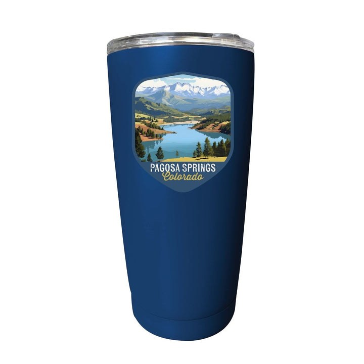 Pagosa Springs Colorado Design B Souvenir 16 oz Stainless Steel Insulated Tumbler Image 9