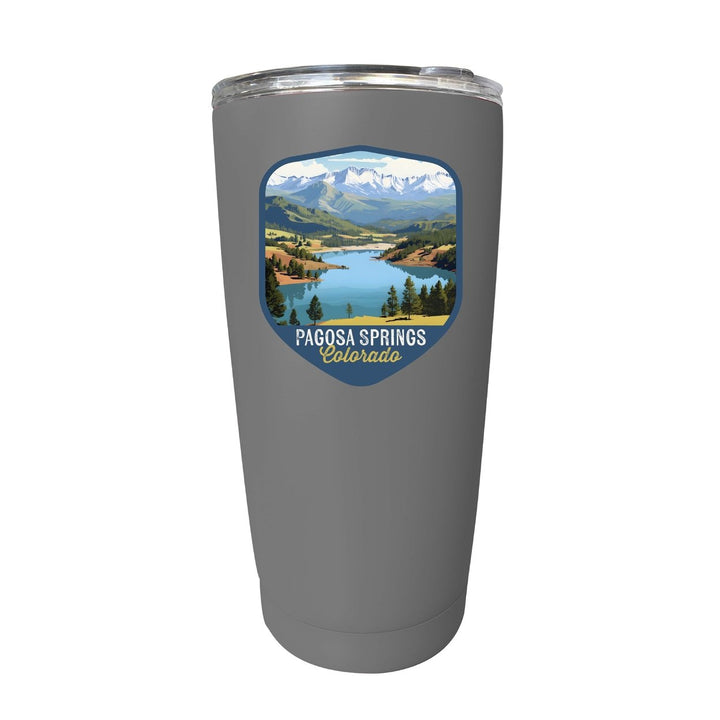 Pagosa Springs Colorado Design B Souvenir 16 oz Stainless Steel Insulated Tumbler Image 10