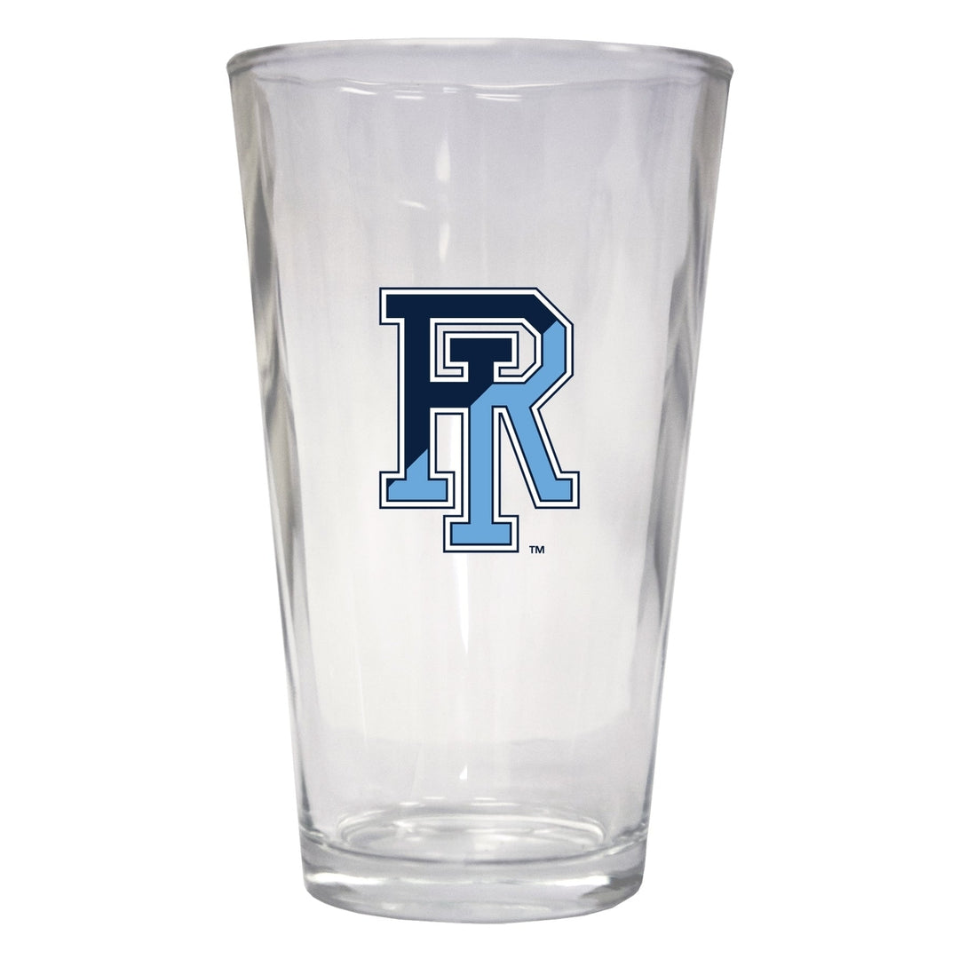 Rhode Island University 16 oz Pint Glass Officially Licensed Collegiate Product Image 1