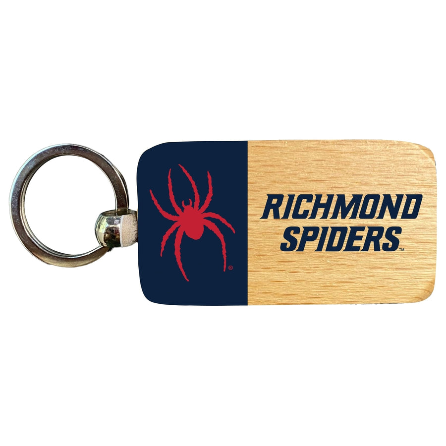 Richmond Spiders 2.5 x 1-Inch Wooden Keychain Officially Licensed Collegiate Product Image 1